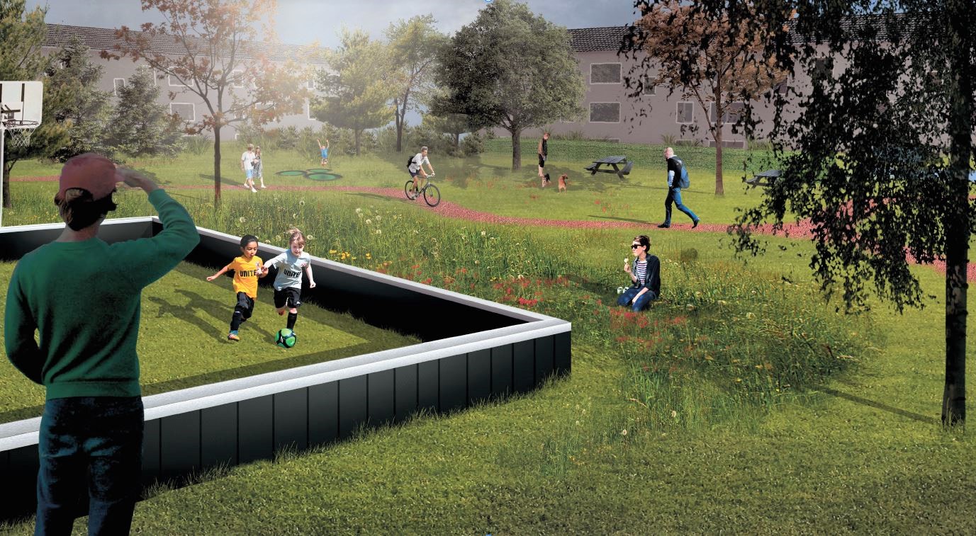 Visualisering af Vidarsparken
