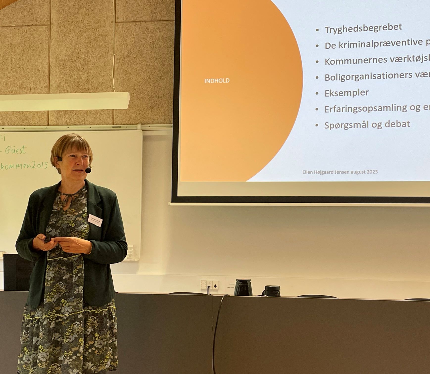 Oplæg med Ellen Højgaard om tryghedsskabende byrum.